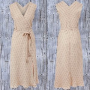 Antonelli linen wrap dress. EUC